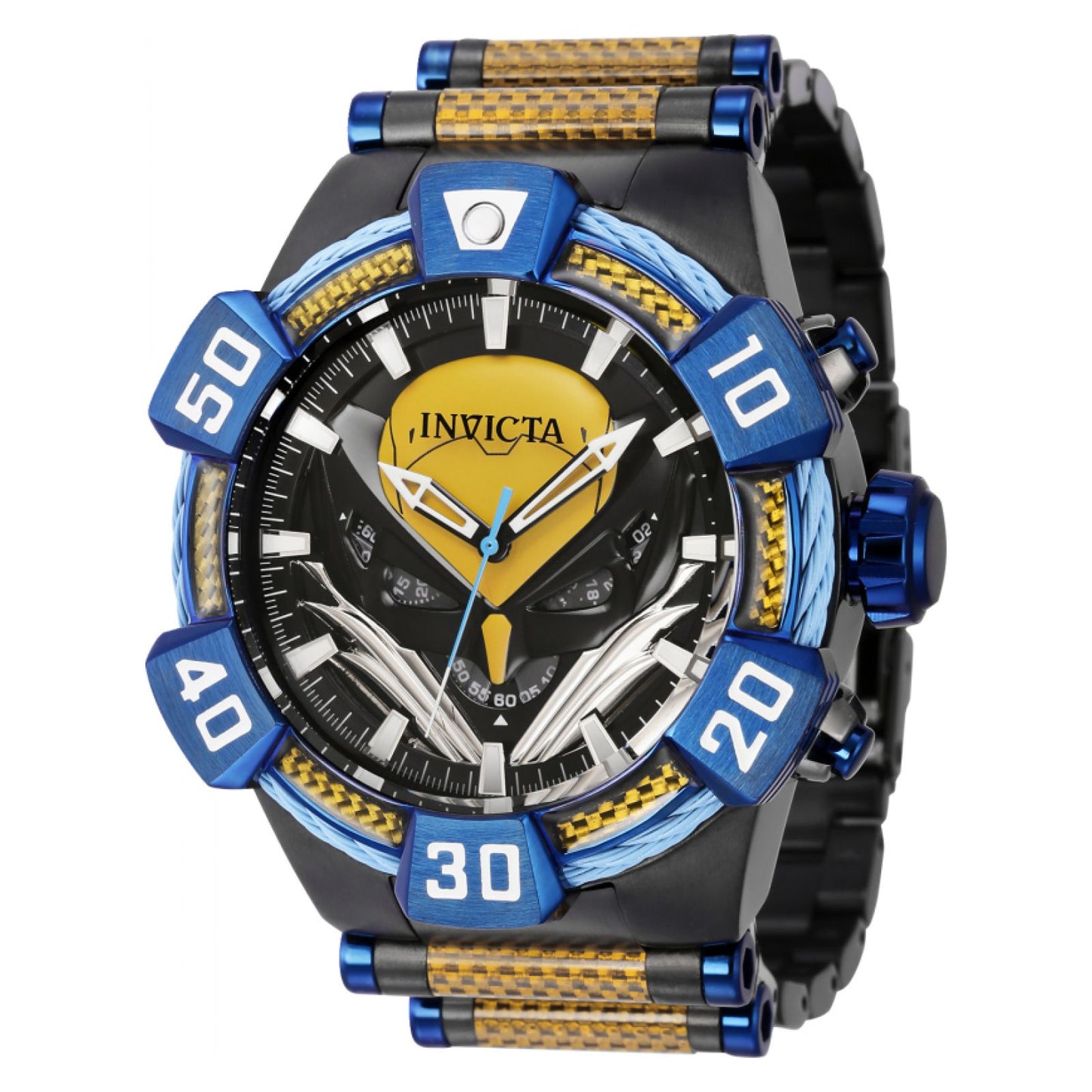 RELOJ  PARA HOMBRE INVICTA MARVEL 41156 - AMARILLO, AZUL, PLOMIZO