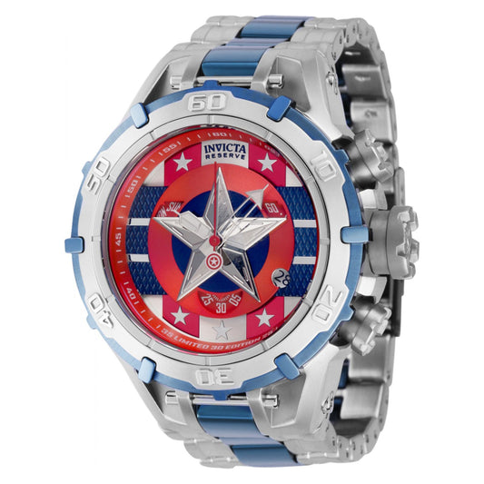 RELOJ CAPITÁN AMÉRICA PARA HOMBRE INVICTA MARVEL 41555 - AZUL OSCURO, ACERO