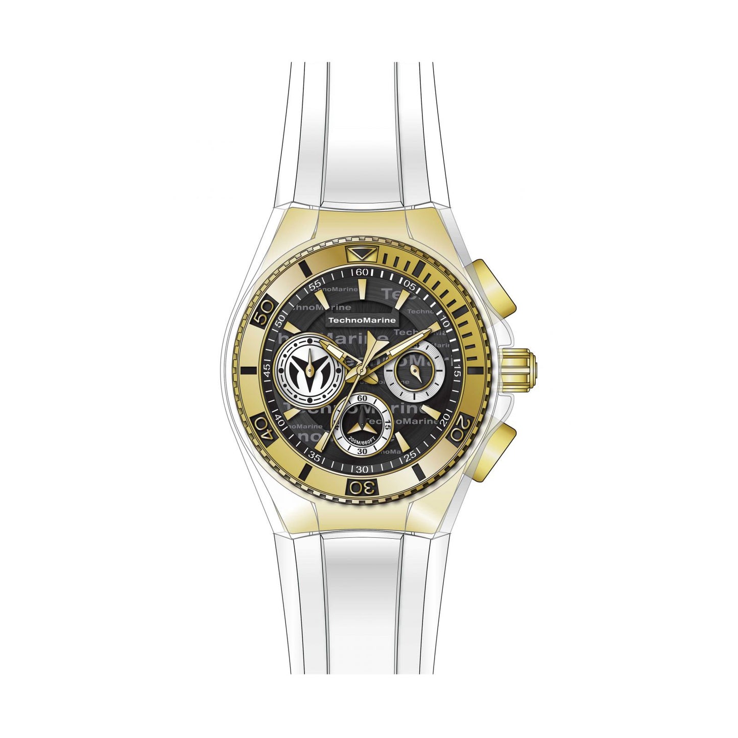 RELOJ DEPORTIVO PARA UNISEXO TECHNOMARINE CRUISE TM-118134 - BLANCO