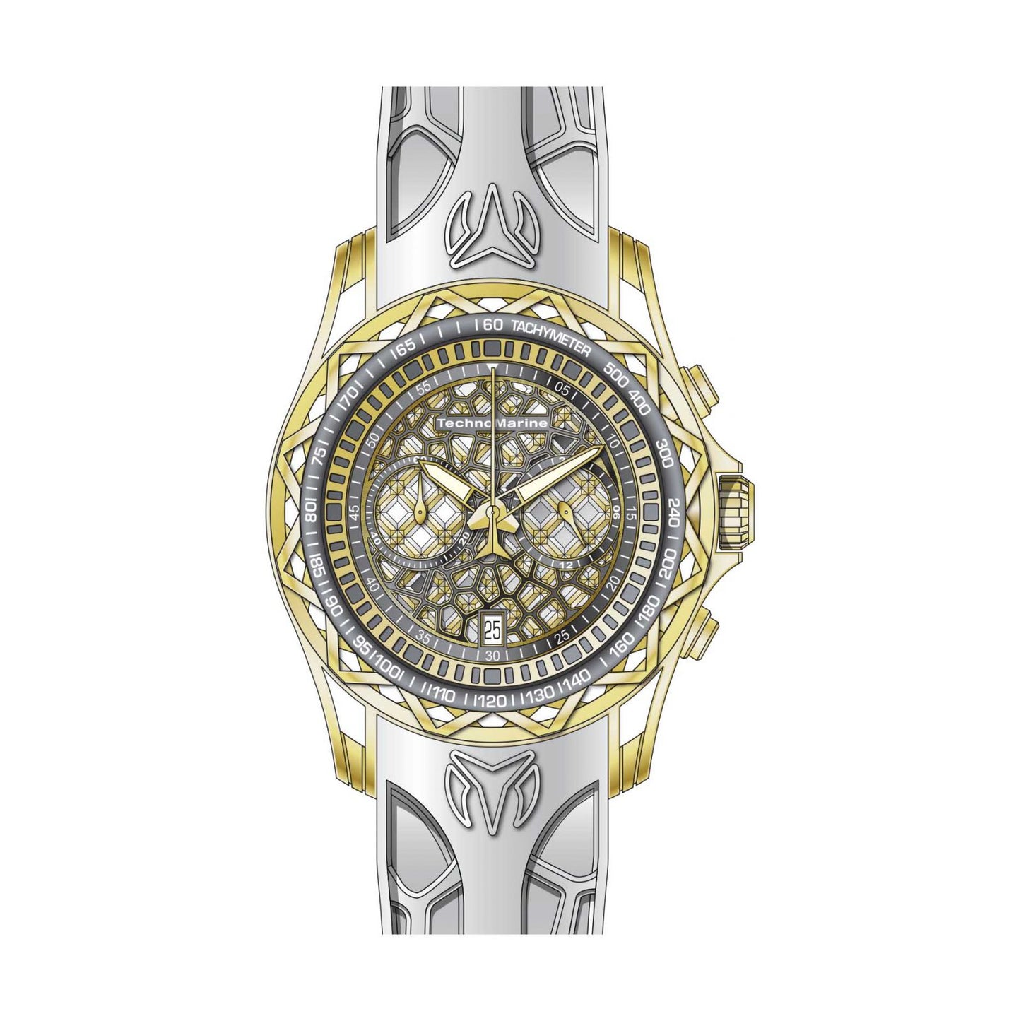RELOJ DEPORTIVO PARA HOMBRE TECHNOMARINE TECHNOCELL TM-318010 - BLANCO
