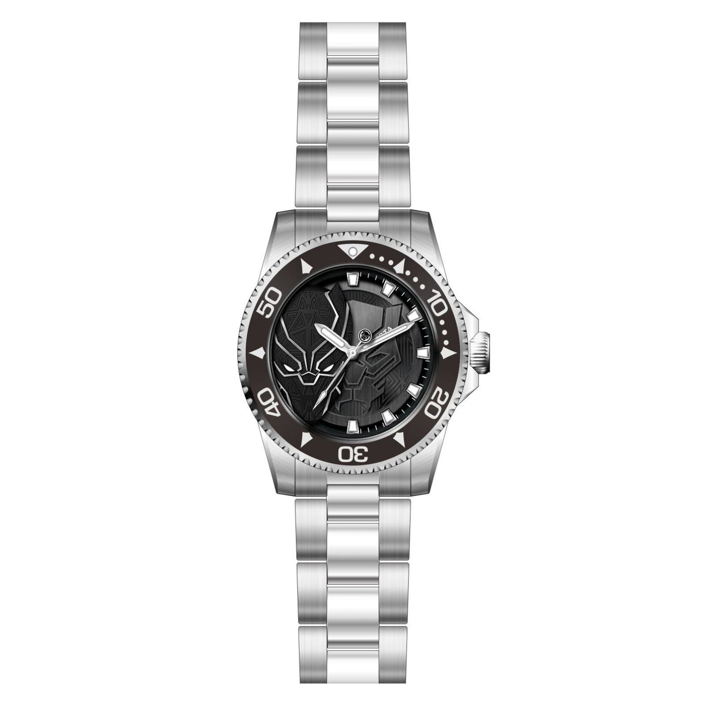 RELOJ PANTERA NEGRA PARA HOMBRE INVICTA MARVEL 29685 - PLATEADO