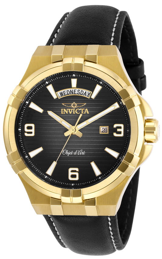 RELOJ CLÁSICO PARA HOMBRE INVICTA OBJET D ART 30186 - NEGRO