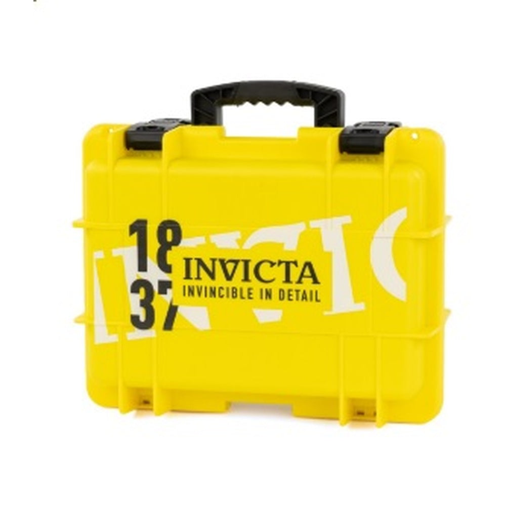 CAJA DE IMPACTO INVICTA EDICIÓN 1837 PARA 8 RELOJES - AMARILLA