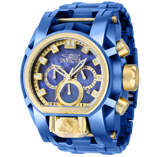 RELOJ  PARA HOMBRE INVICTA BOLT 39545 - AZUL OSCURO, DORADO