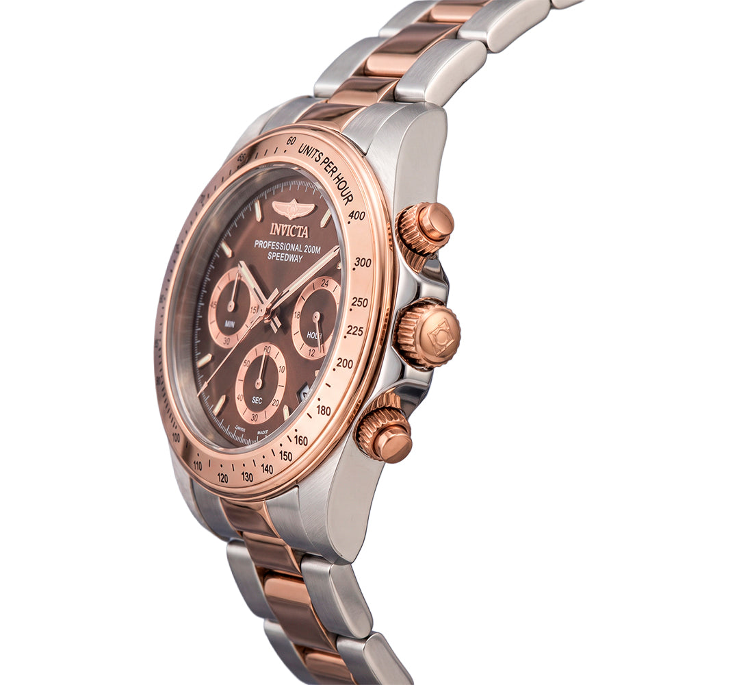 Reloj Invicta Speedway Mozha 17029 para Hombre – Cronógrafo en Acero Inoxidable Tono Marrón y Maquinaria Cuarzo Japonesa