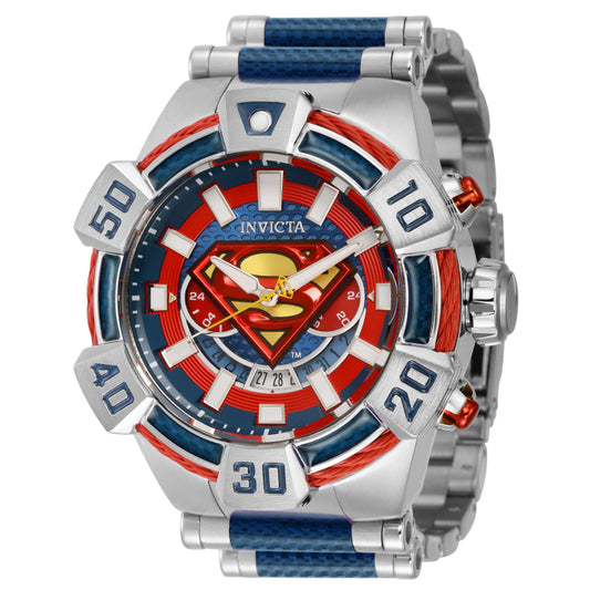 RELOJ SUPERMAN PARA HOMBRE INVICTA DC COMICS 41083 - ACERO AZUL