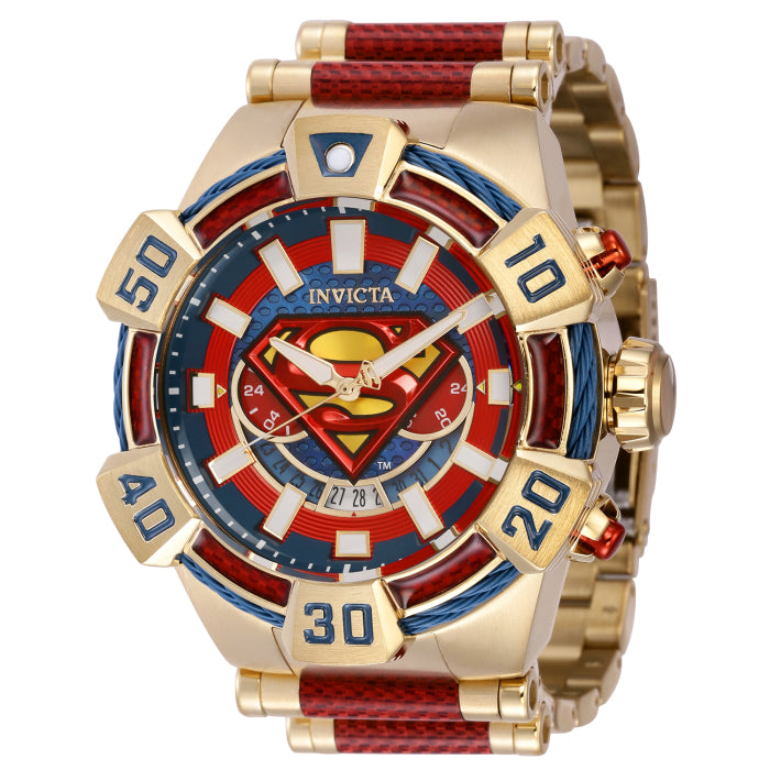 RELOJ SUPERMAN PARA HOMBRE INVICTA DC COMICS 41088 - ORO ROJO