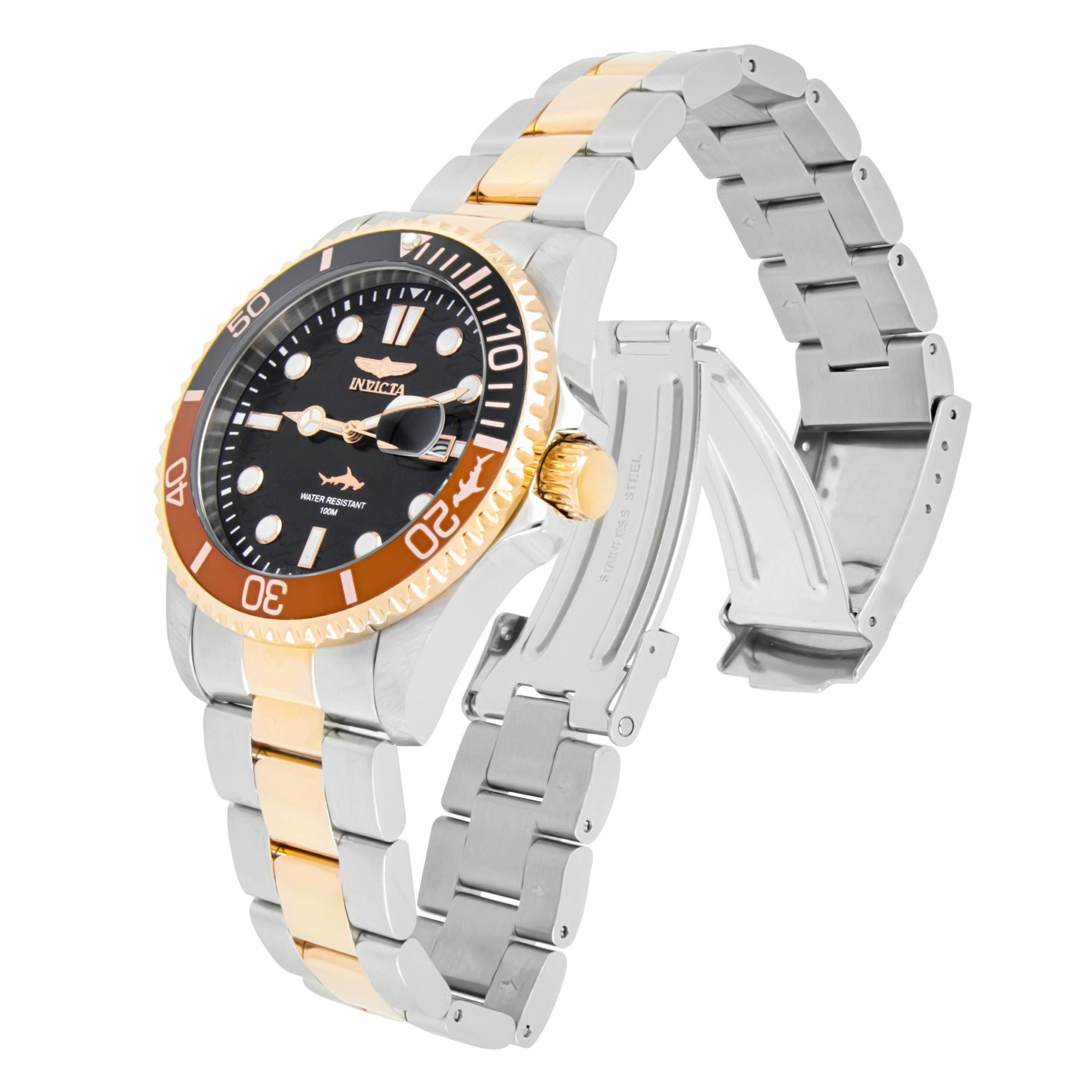 RELOJ  PARA HOMBRE PRO DIVER 44717 - ORO ROSA, ACERO