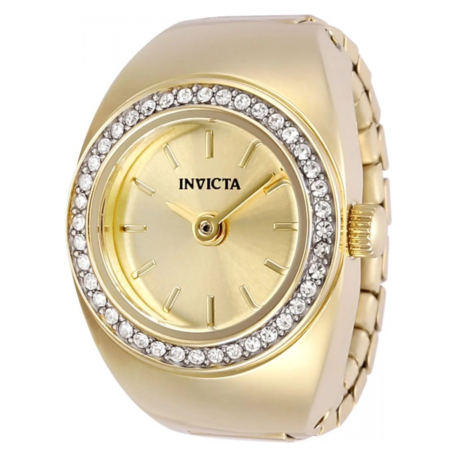 RELOJ ANILLO PARA MUJER INVICTA MINI ANGEL 48944 - DORADO