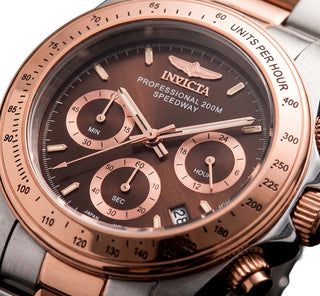 Reloj Invicta Speedway Mozha 17029 para Hombre – Cronógrafo en Acero Inoxidable Tono Marrón y Maquinaria Cuarzo Japonesa