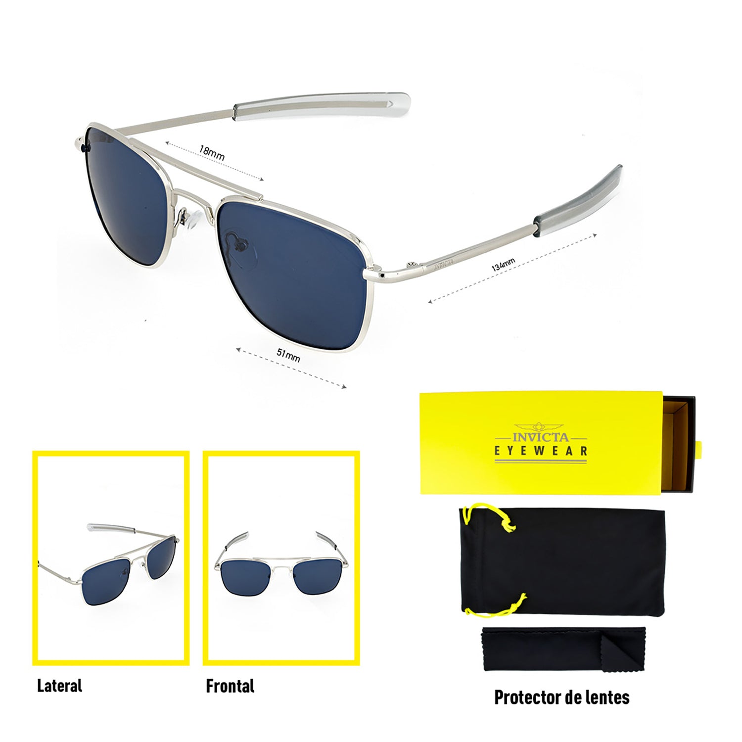 Lentes Invicta I 30462-OBJ-01-P03 Unisex