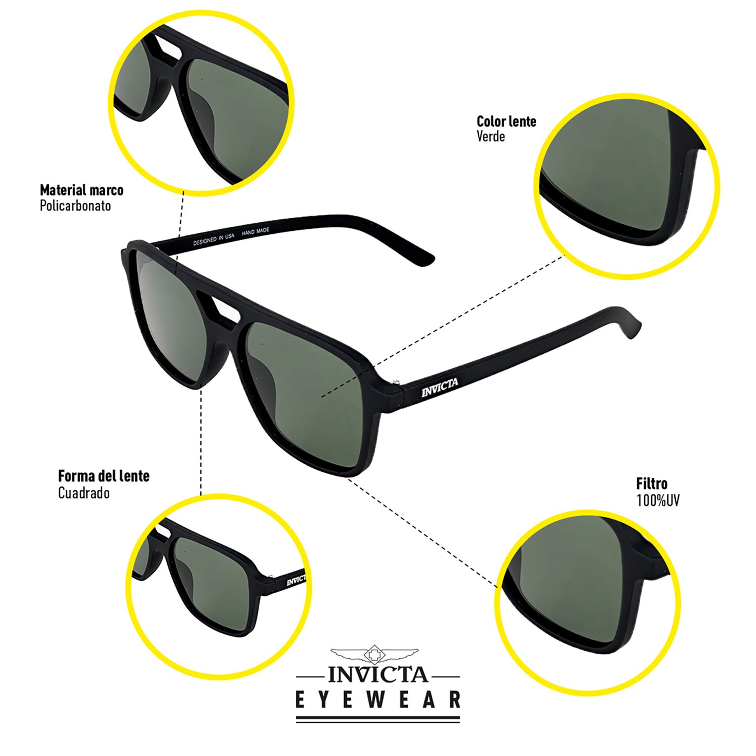 Lentes Invicta I39272-AVI-01-P03 Unisex