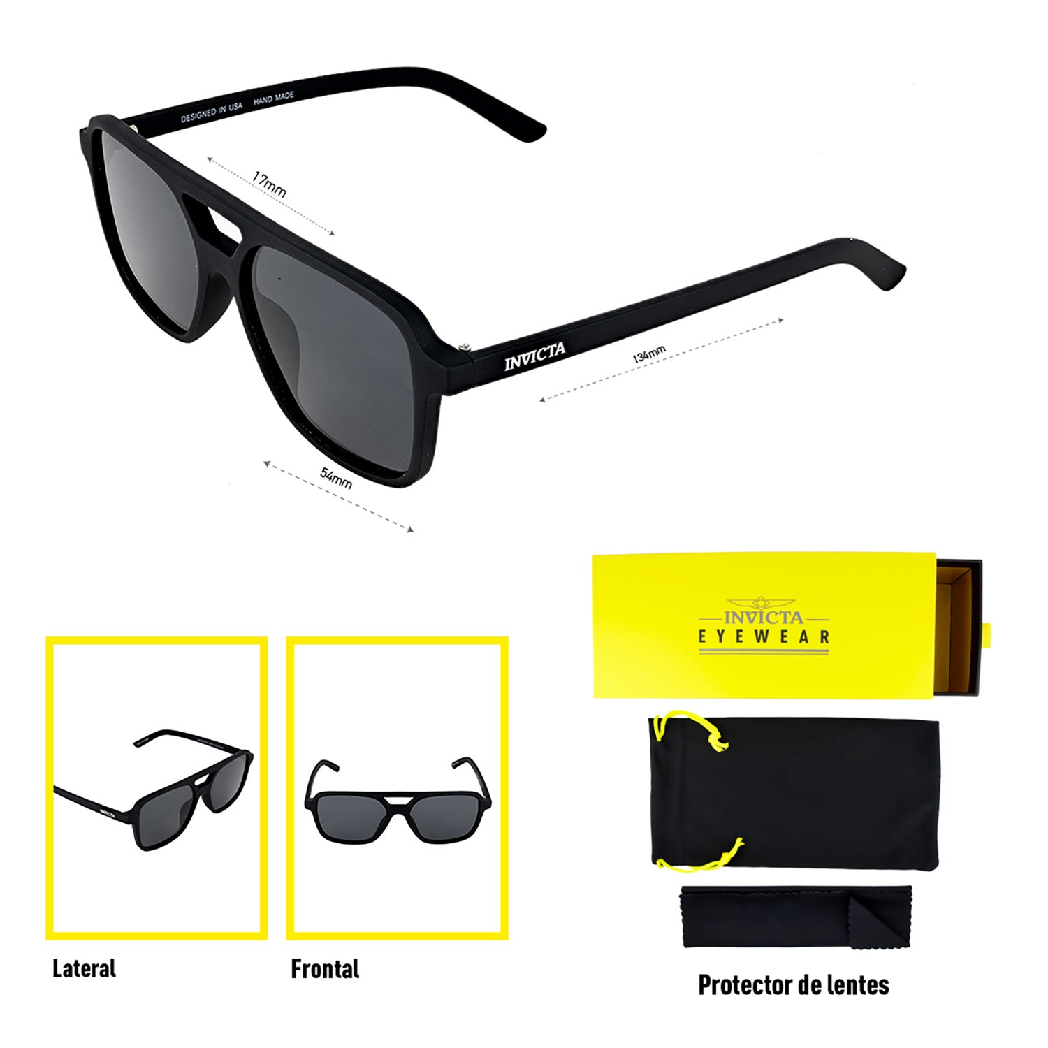 Lentes Invicta I 16009-S1R-01-P03 Unisex