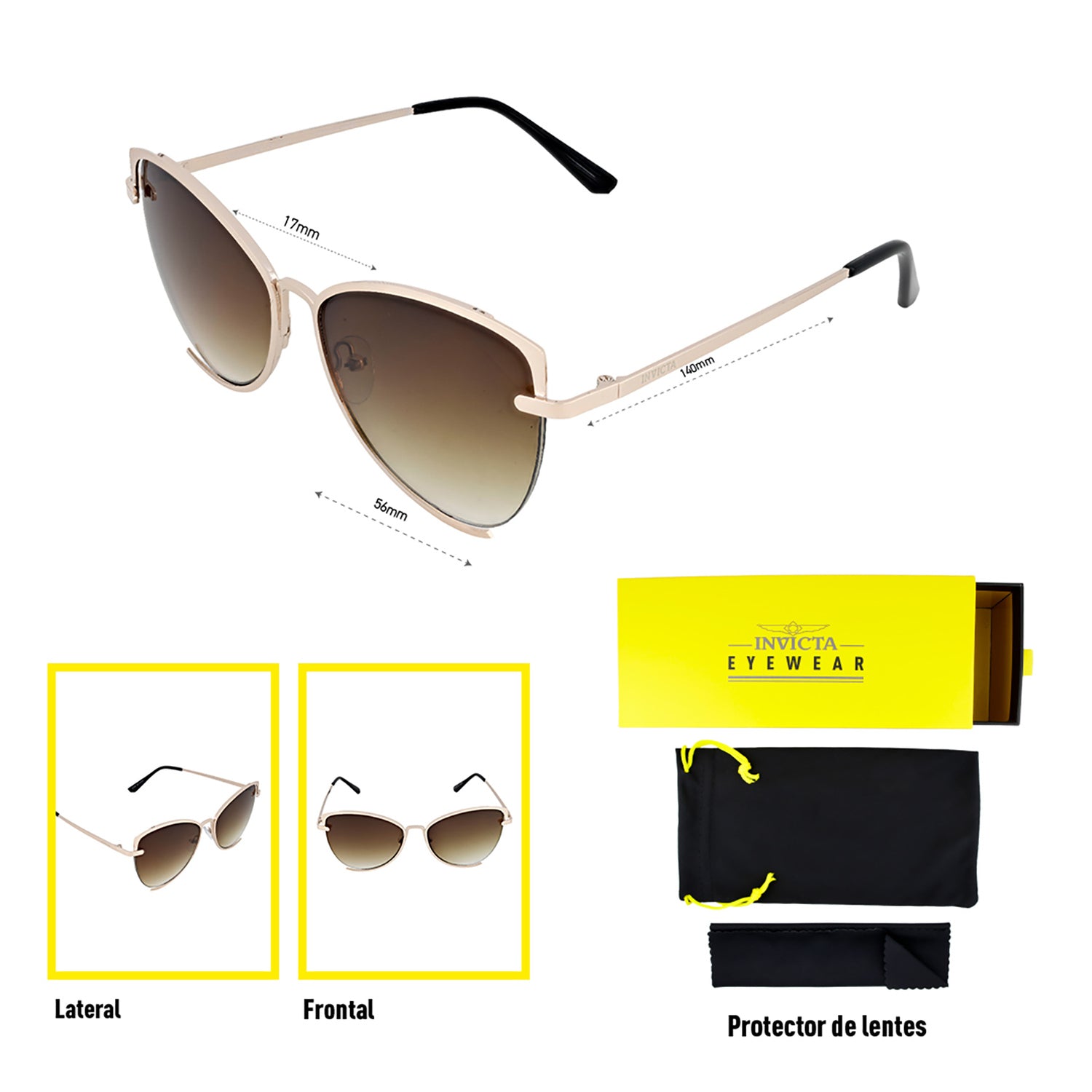 Lentes Invicta I 40005-PRO-09-P03 Unisex