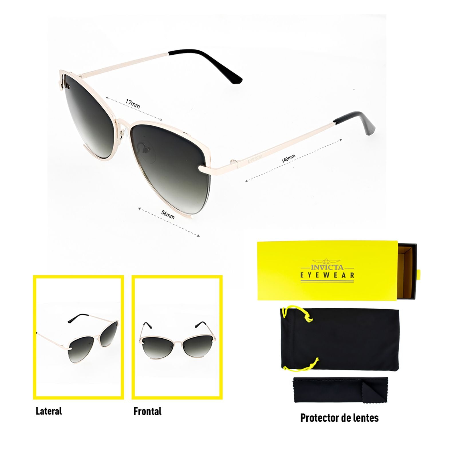 Lentes Invicta I 37147-SPE-09-G15 Unisex