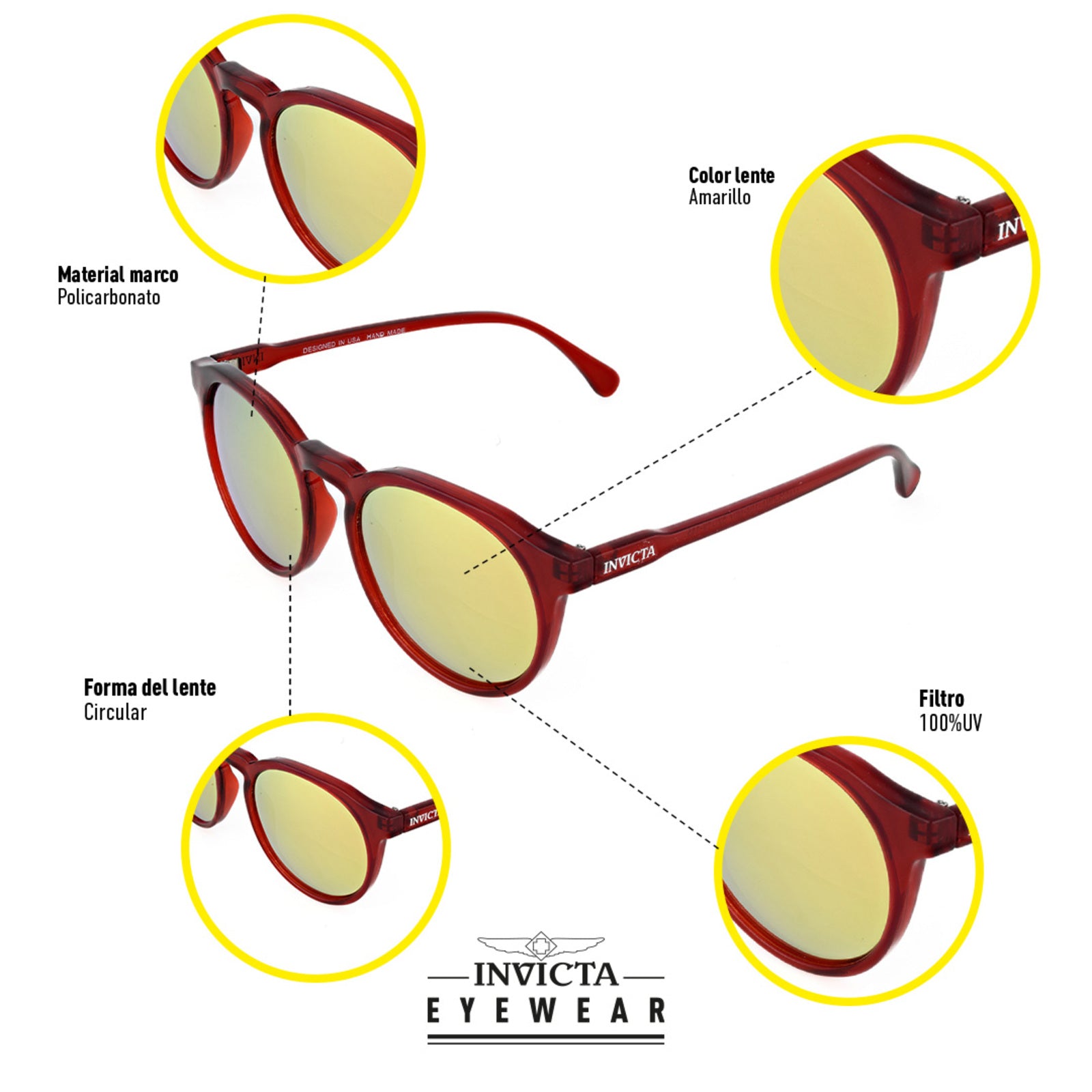 Lentes Invicta I 31094-ANG-11-P03 Unisex