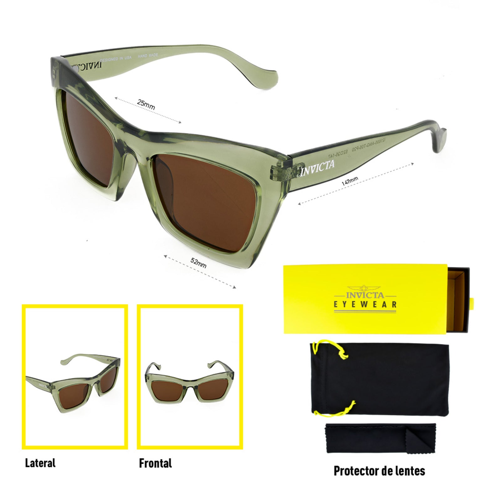 Lentes Invicta I 40031-ANG-T11-P03 Unisex