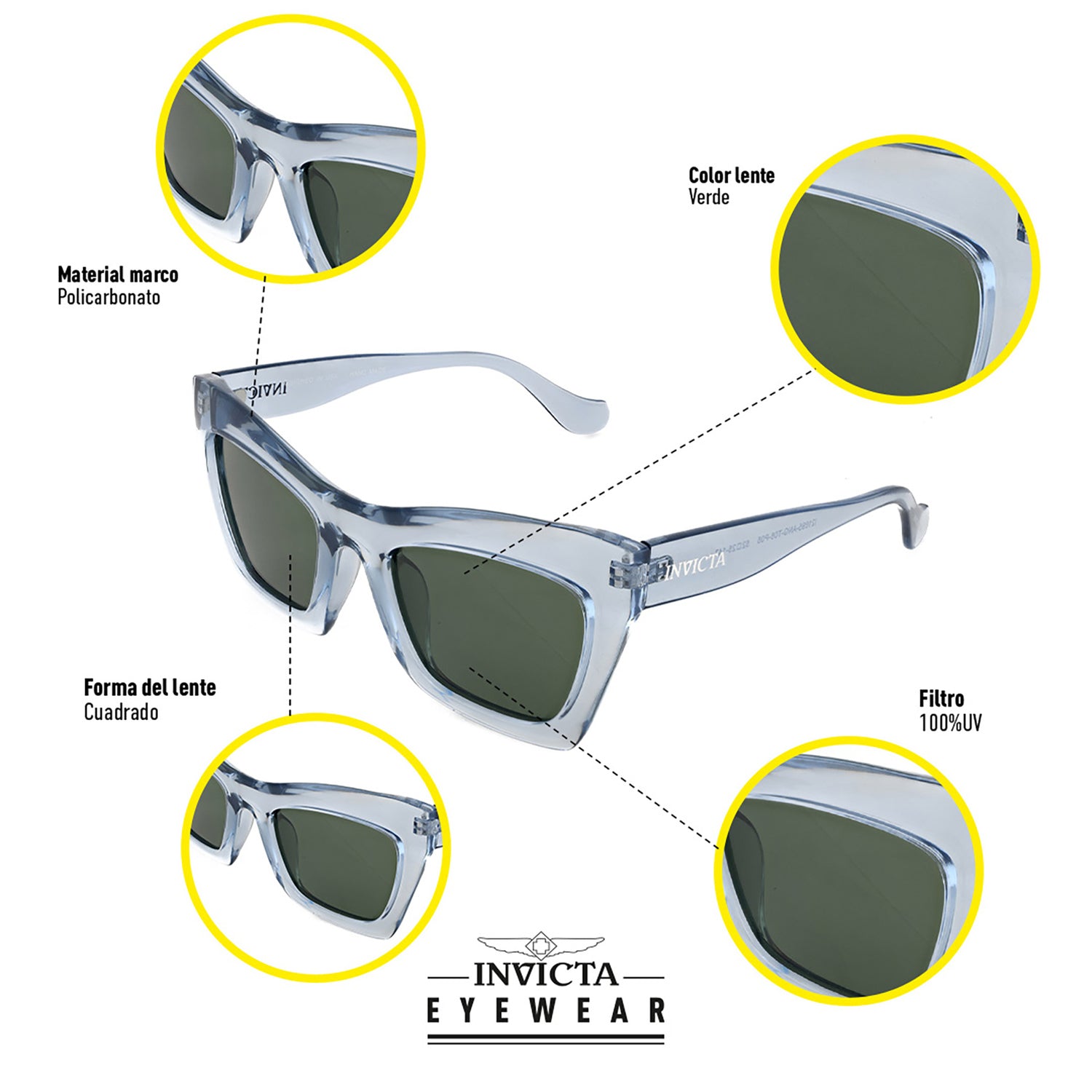 Lentes Invicta I39272-AVI-70-P06 Unisex