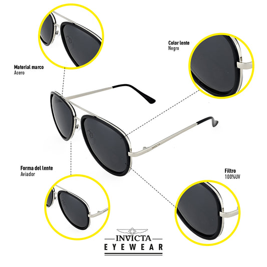 Lentes Invicta I 43610-OBJ-05-G15 Unisex