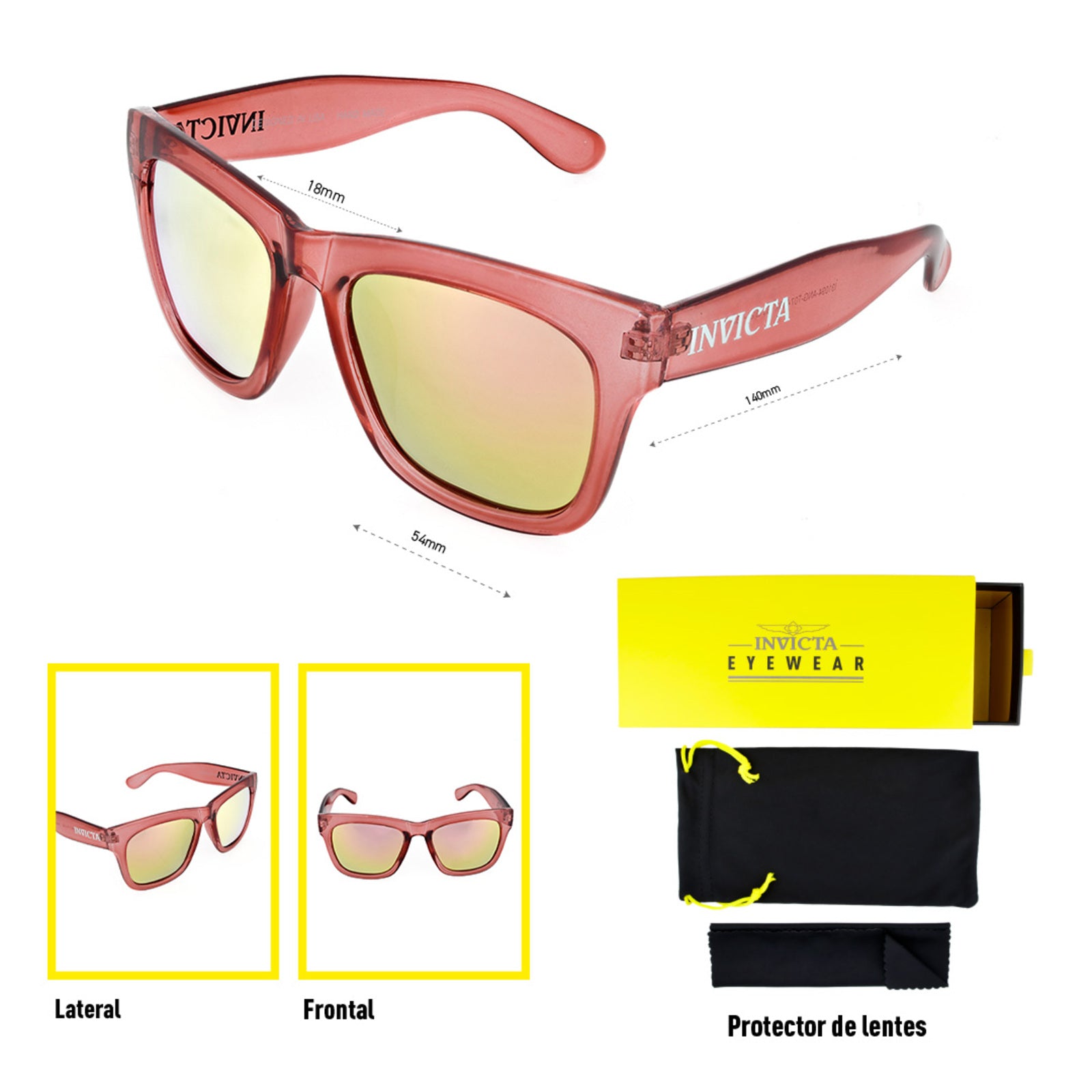 Lentes Invicta I37277-WIL-01-G03 Unisex