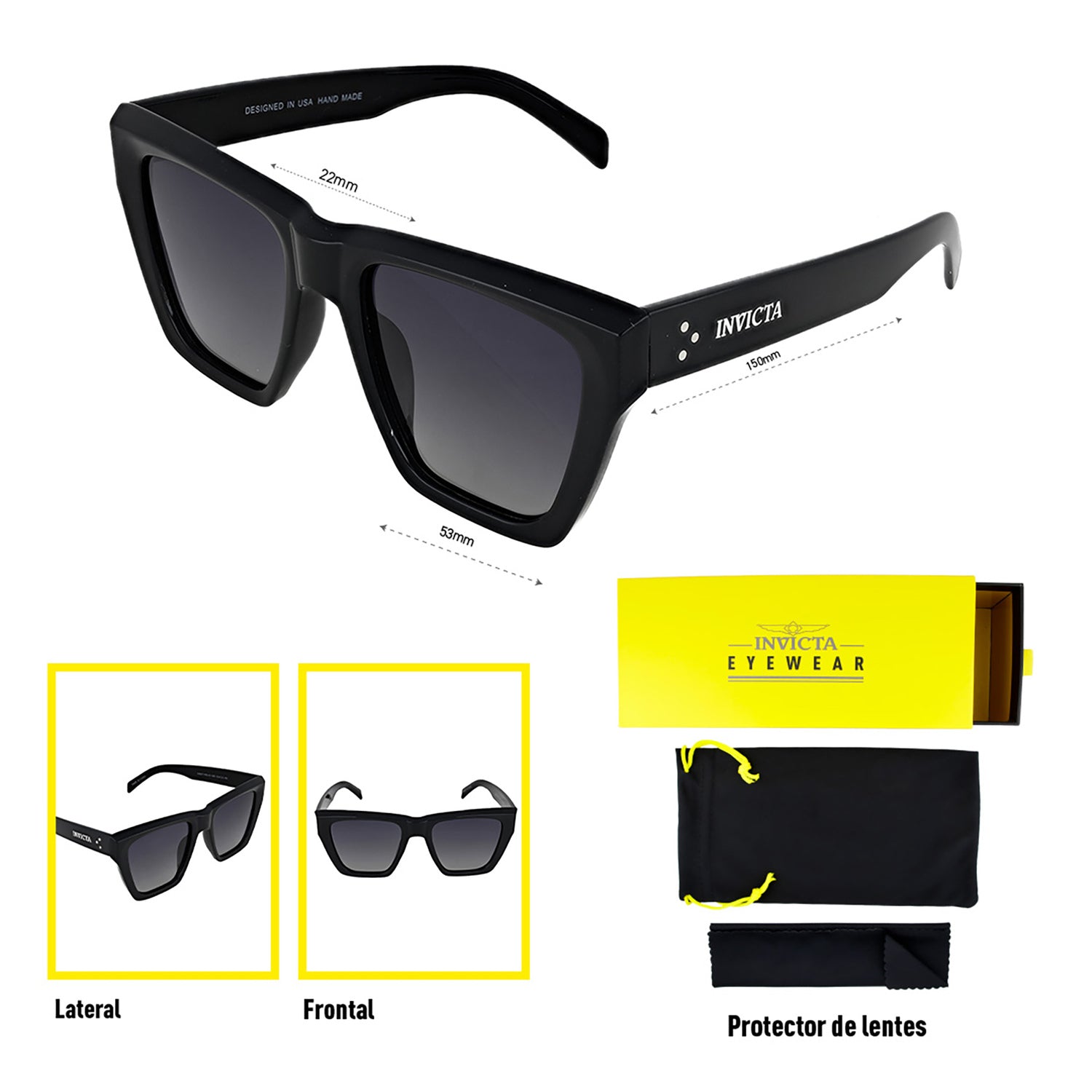 Lentes Invicta I 30462-OBJ-40-G15 Unisex
