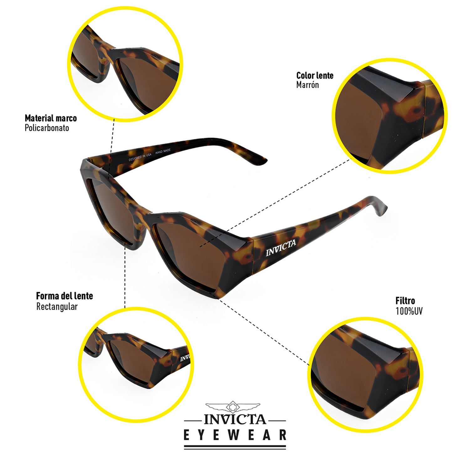 Lentes Invicta I 37147-SPE-09-03 Unisex