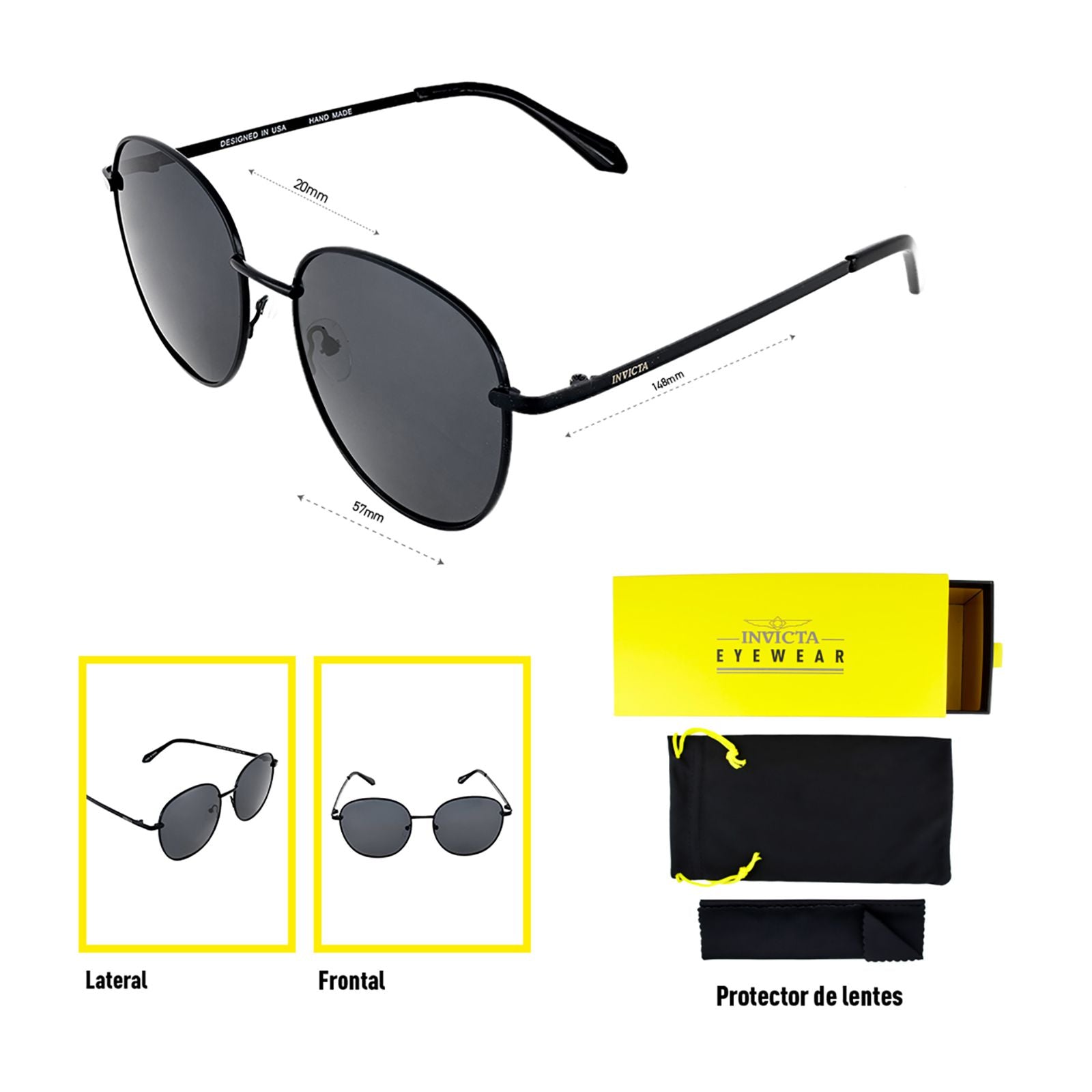 Lentes Invicta I33936-SPD-76-R06 Unisex