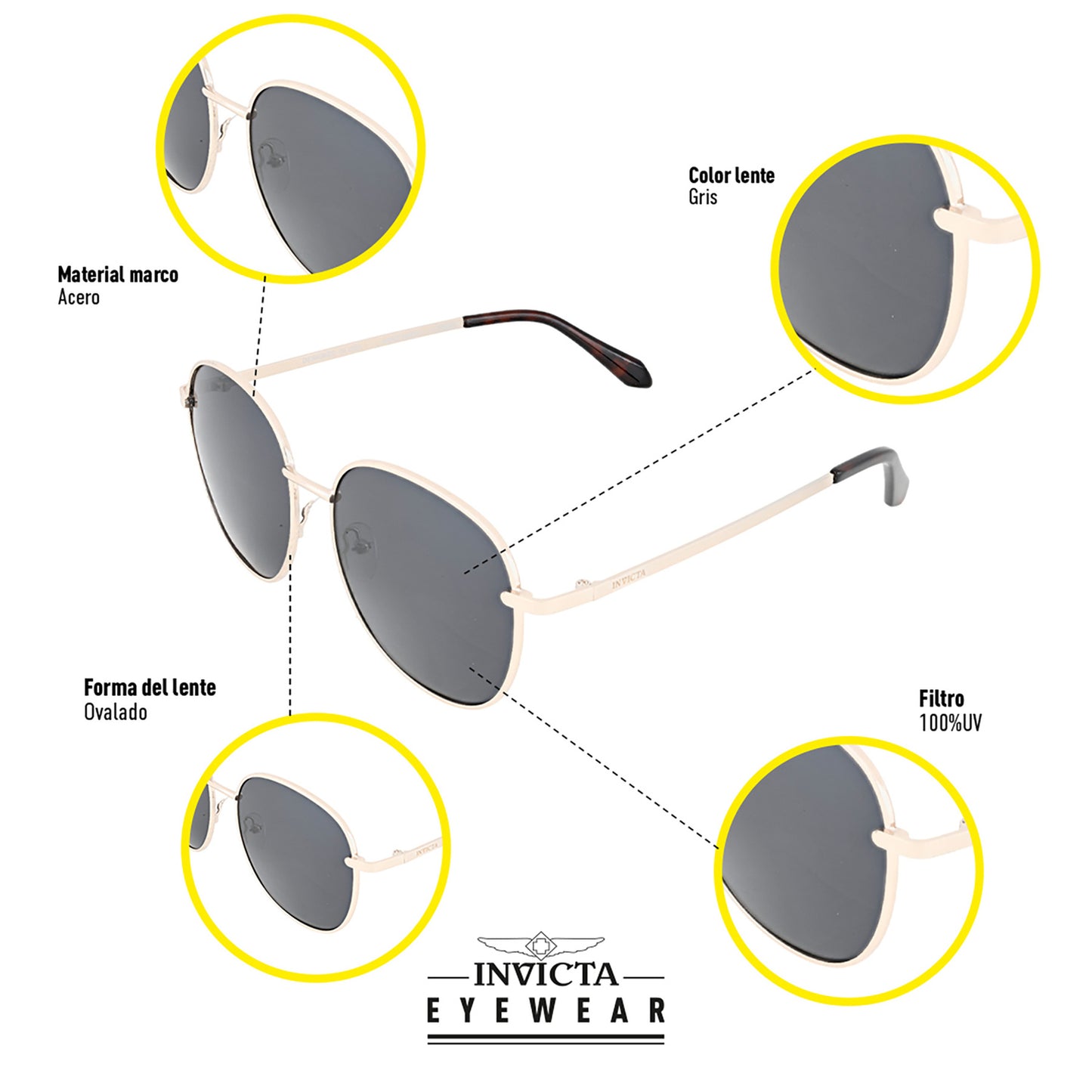 Lentes Invicta I 31944-WIL-40-P03 Unisex