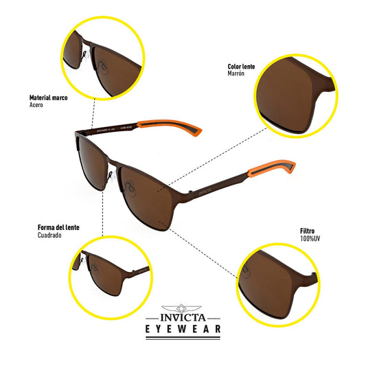 Lentes Invicta I 43610-OBJ-01-P03 Unisex