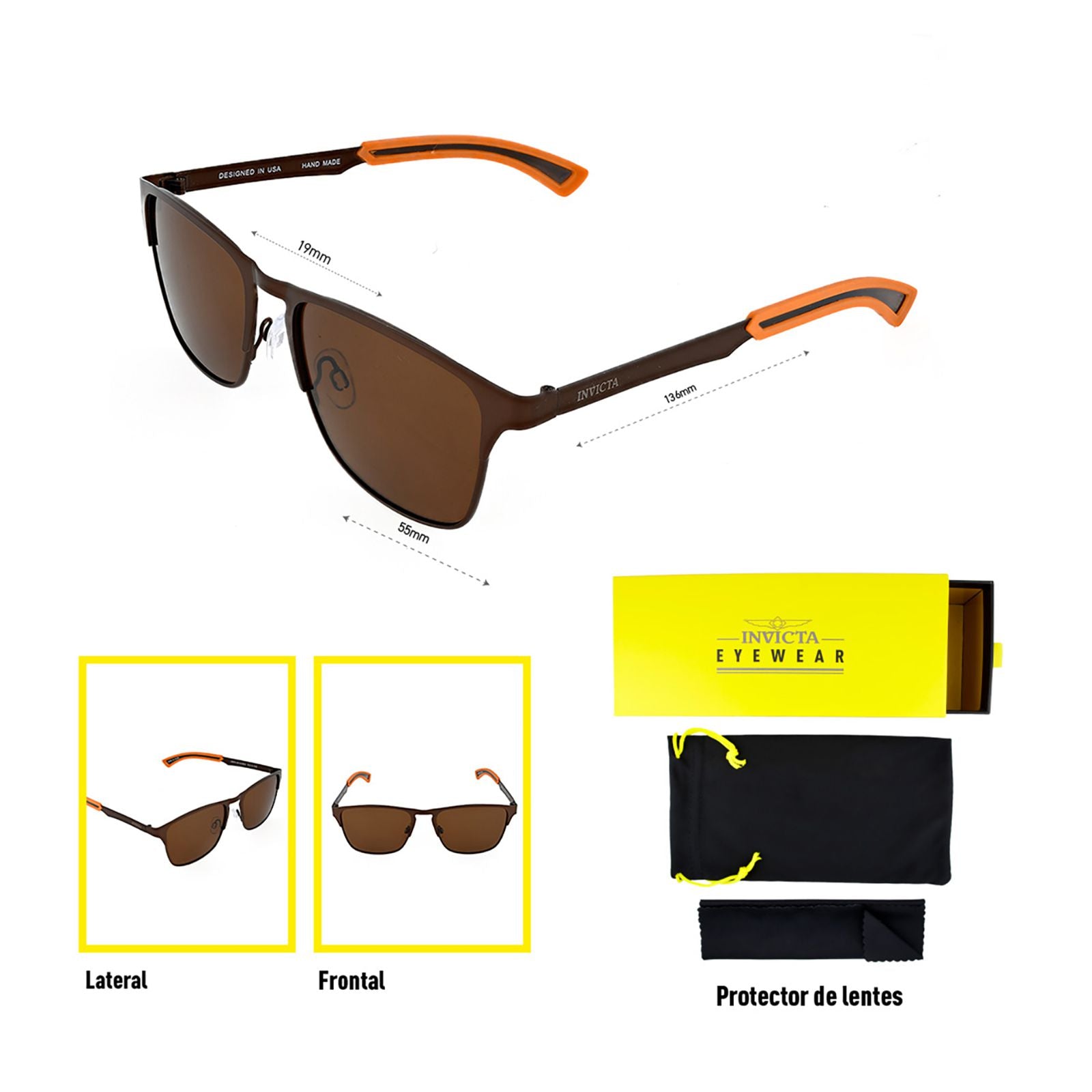 Lentes Invicta I 43610-OBJ-01-P03 Unisex