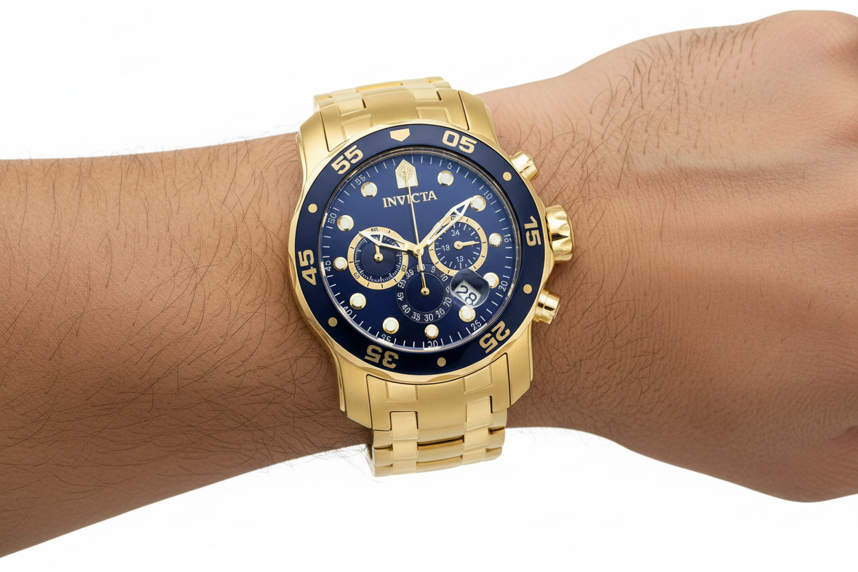 RELOJ  PARA HOMBRE INVICTA PRO DIVER 0073 - DORADO