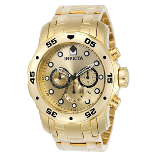 Reloj Invicta Pro Diver 0074 para Hombre – Cronógrafo en Acero Inoxidable Tono Oro y Maquinaria Cuarzo Japonesa