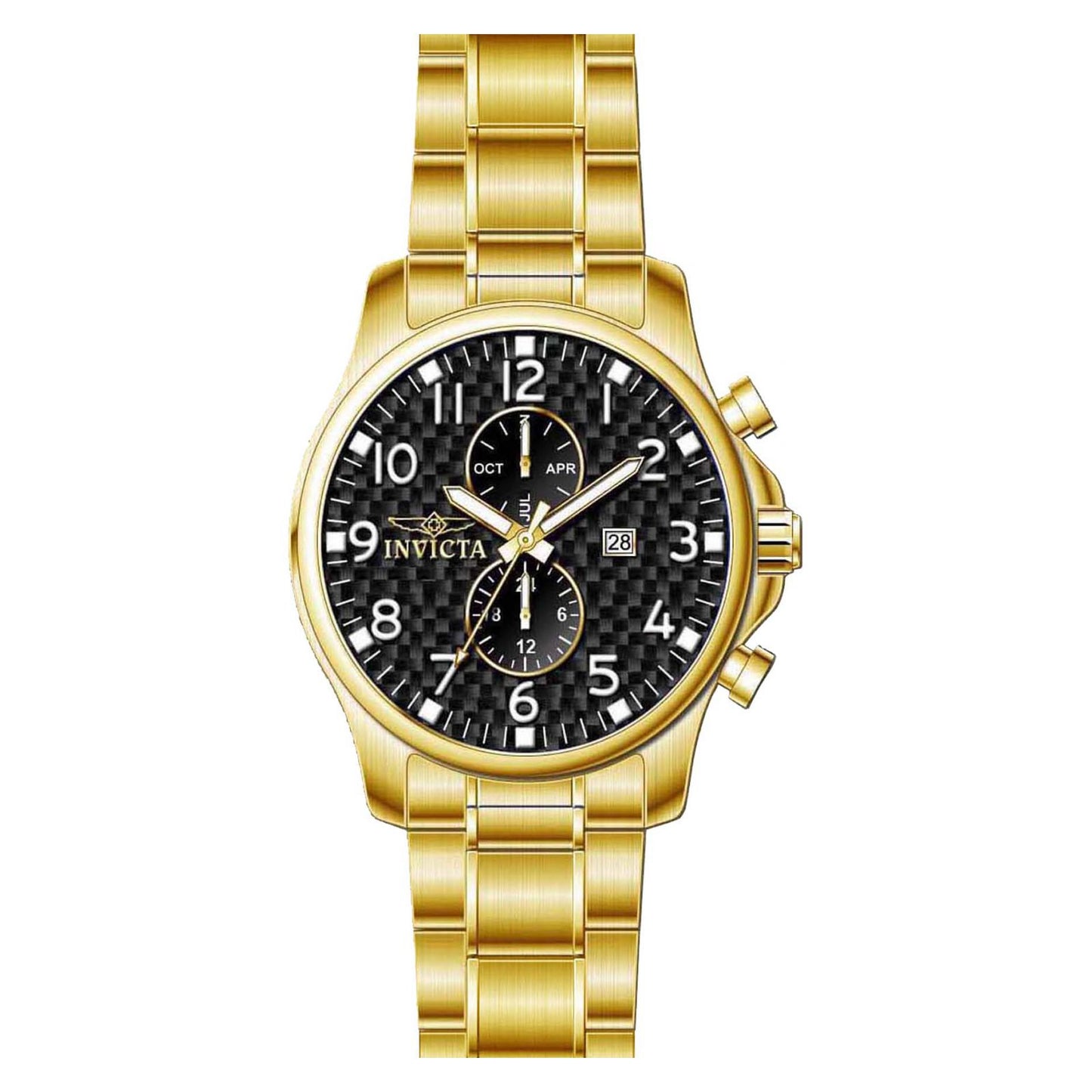 RELOJ CLÁSICO PARA HOMBRE INVICTA SPECIALTY 0382 - ORO