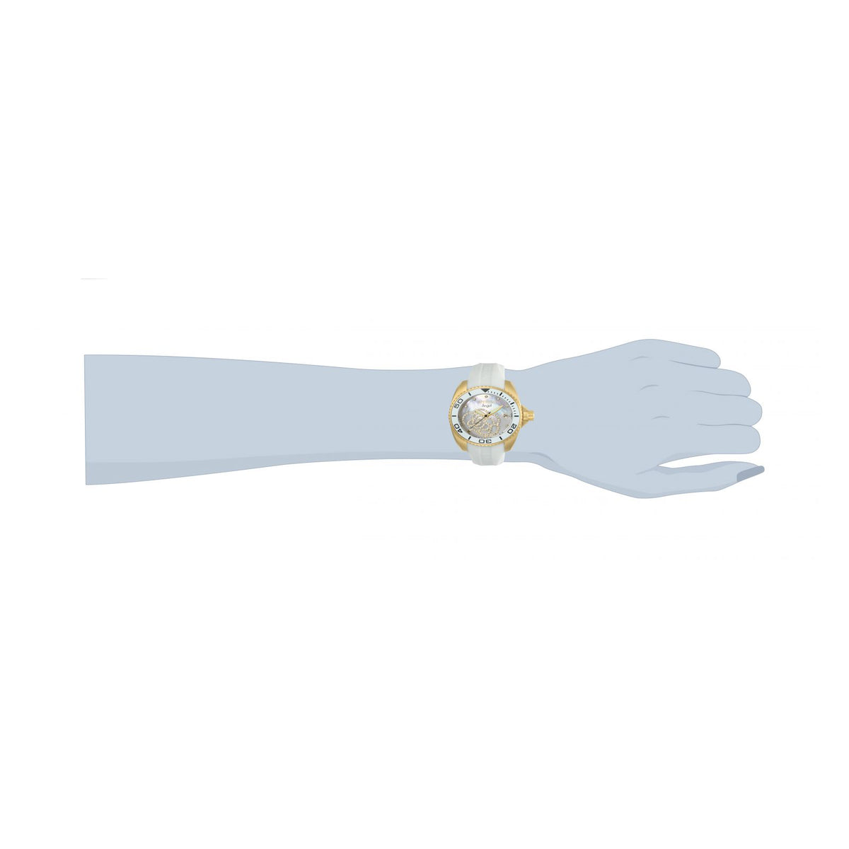 RELOJ DEPORTIVO PARA MUJER INVICTA ANGEL 0488 - BLANCO