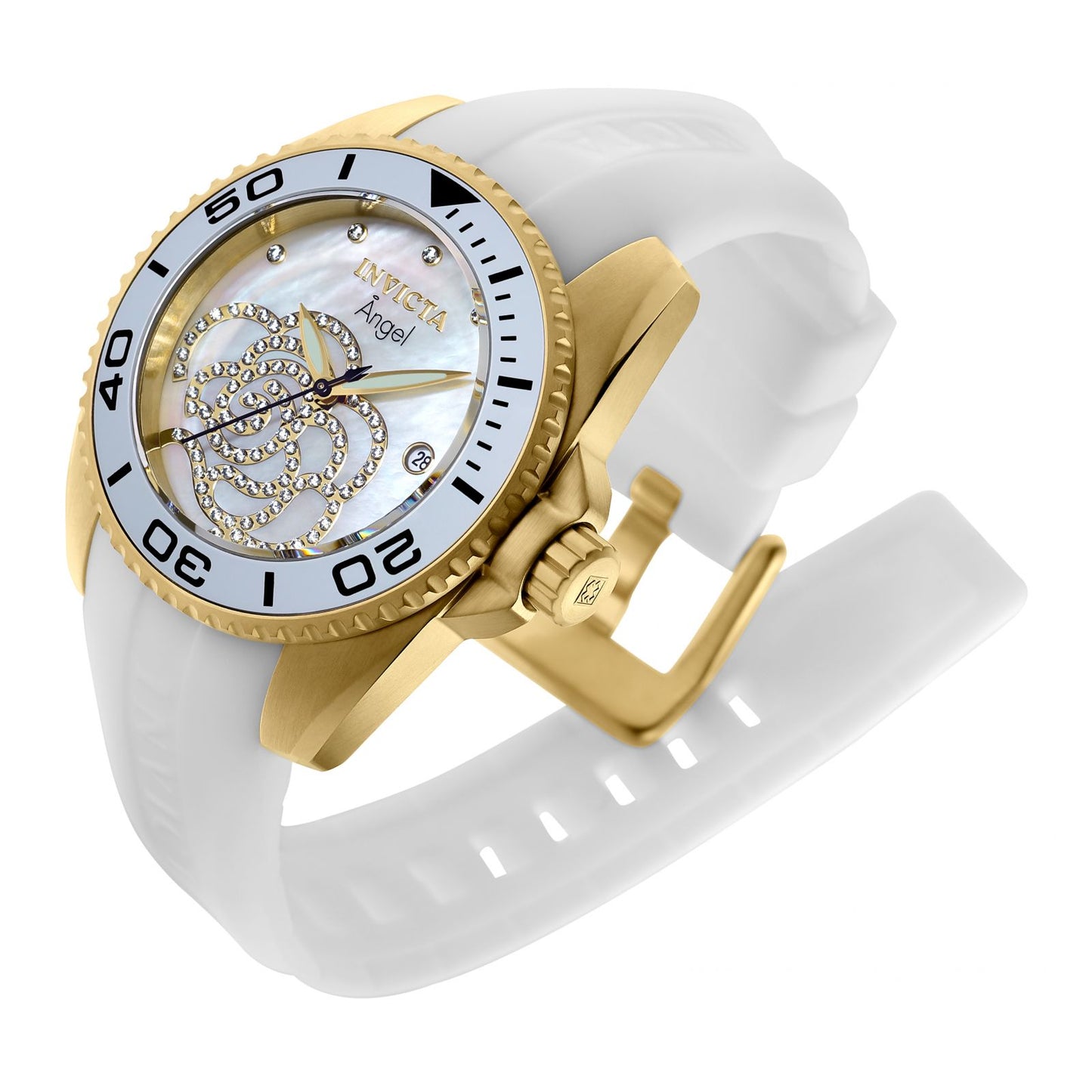 RELOJ DEPORTIVO PARA MUJER INVICTA ANGEL 0488 - BLANCO