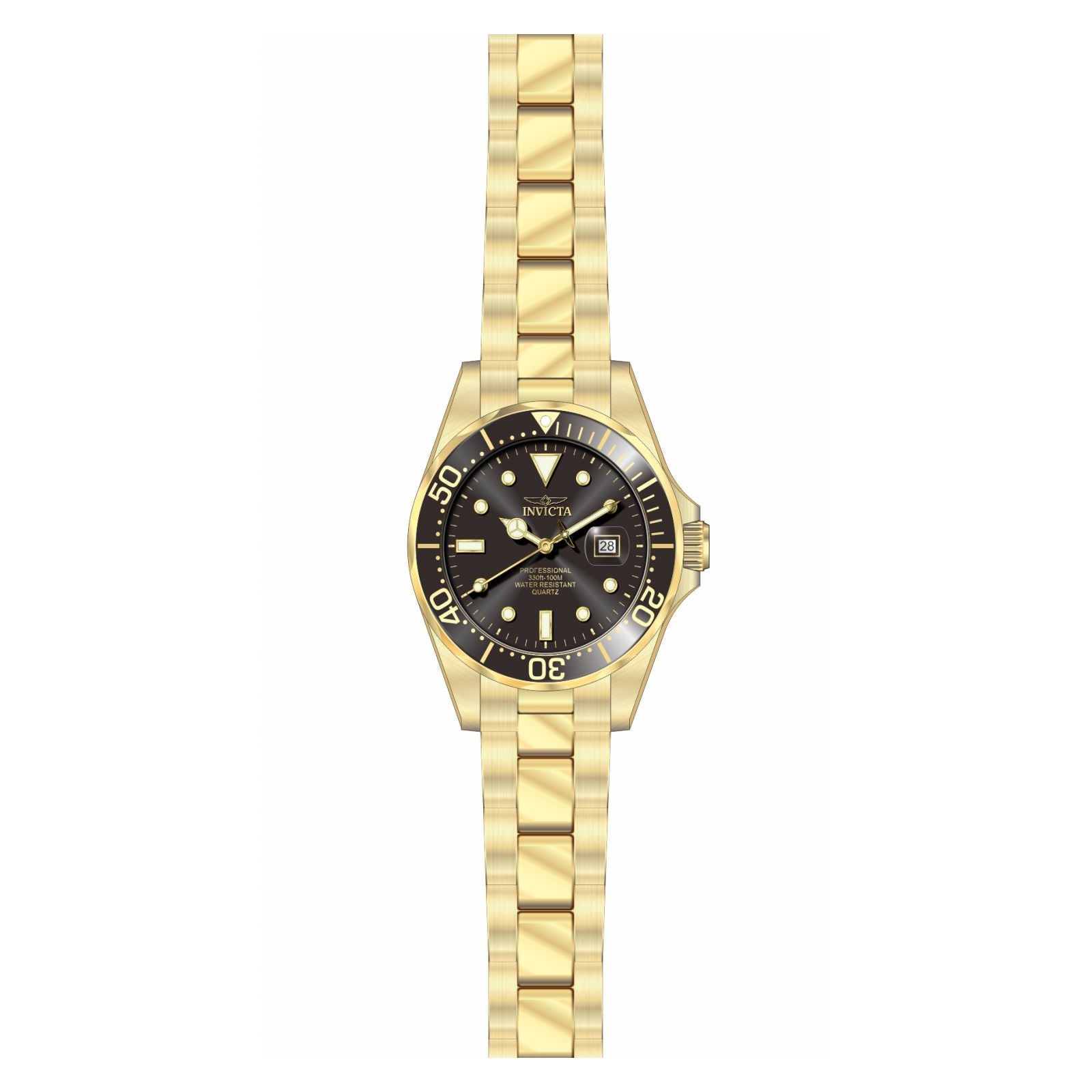 RELOJ  PARA MUJER INVICTA PRO DIVER 4869 - ORO