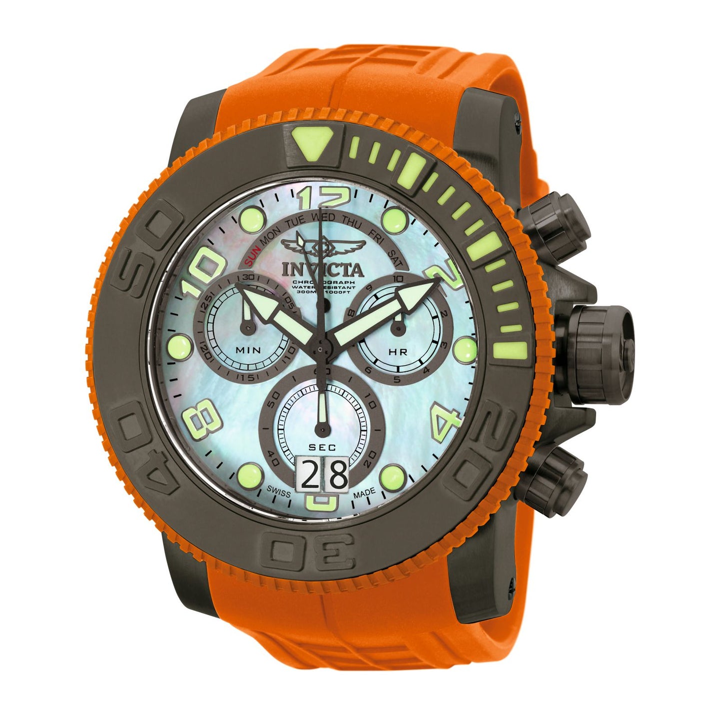 RELOJ  PARA HOMBRE INVICTA SEA HUNTER 10694 - NARANJA