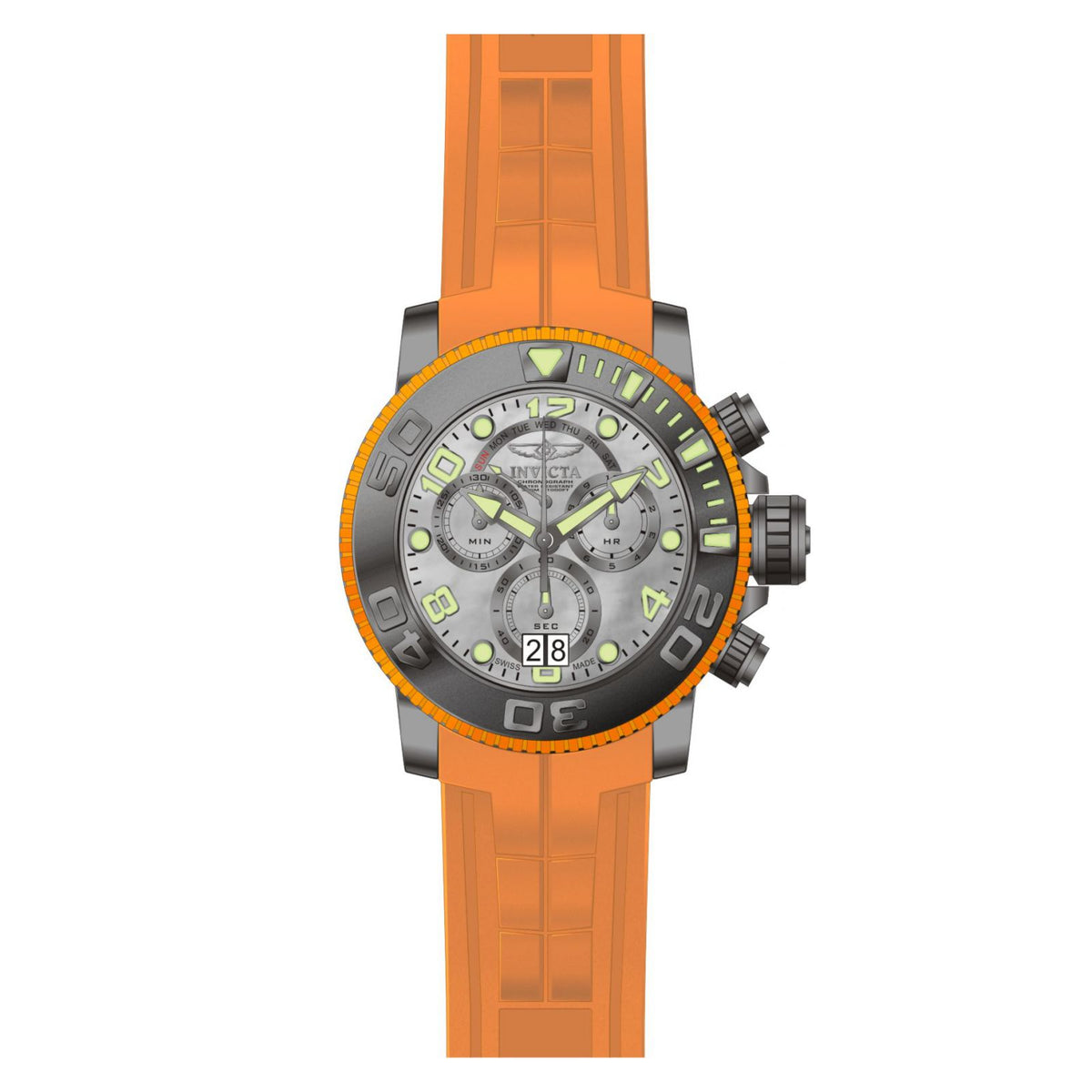 RELOJ  PARA HOMBRE INVICTA SEA HUNTER 10694 - NARANJA