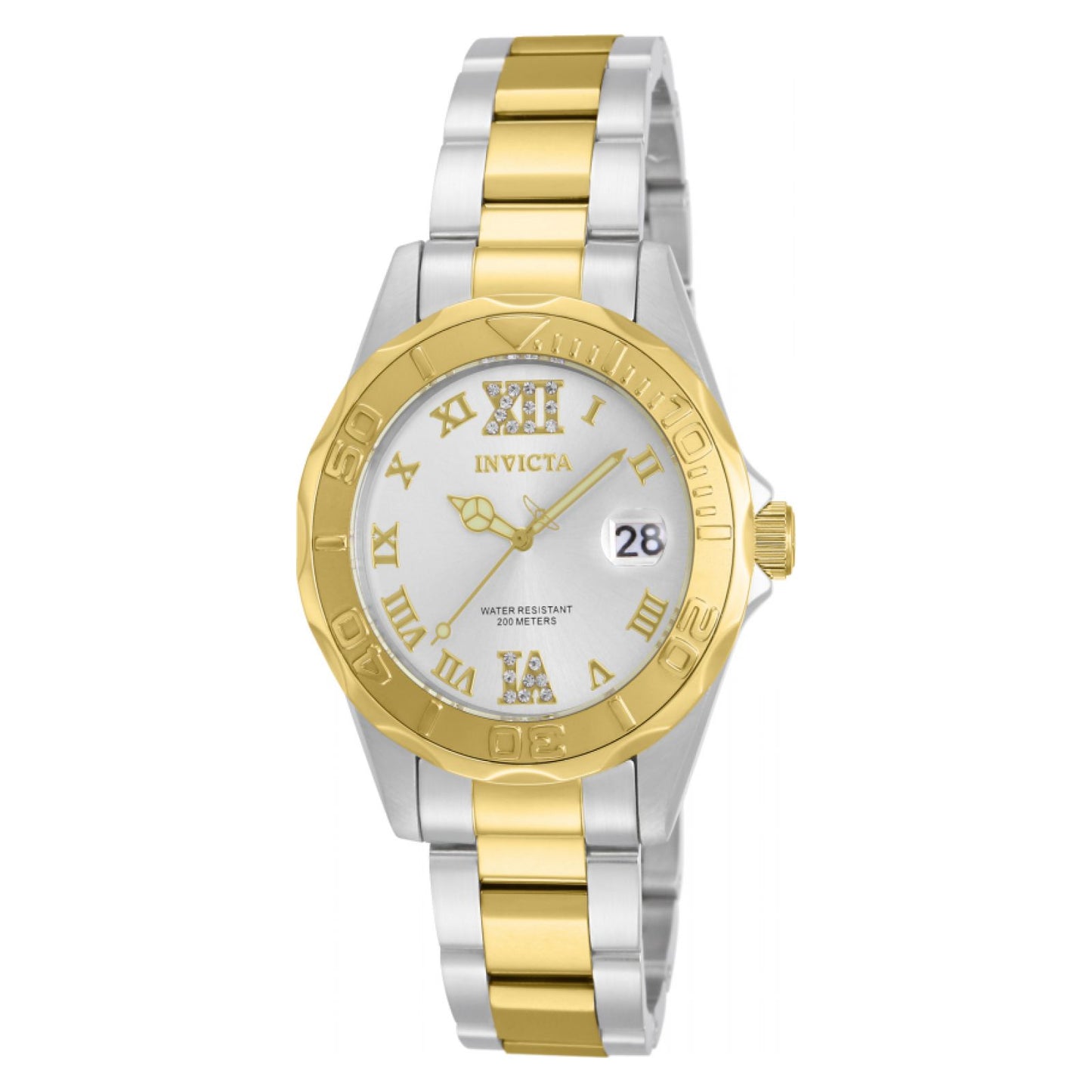 RELOJ  PARA MUJER INVICTA PRO DIVER 12852 - ORO, ACERO