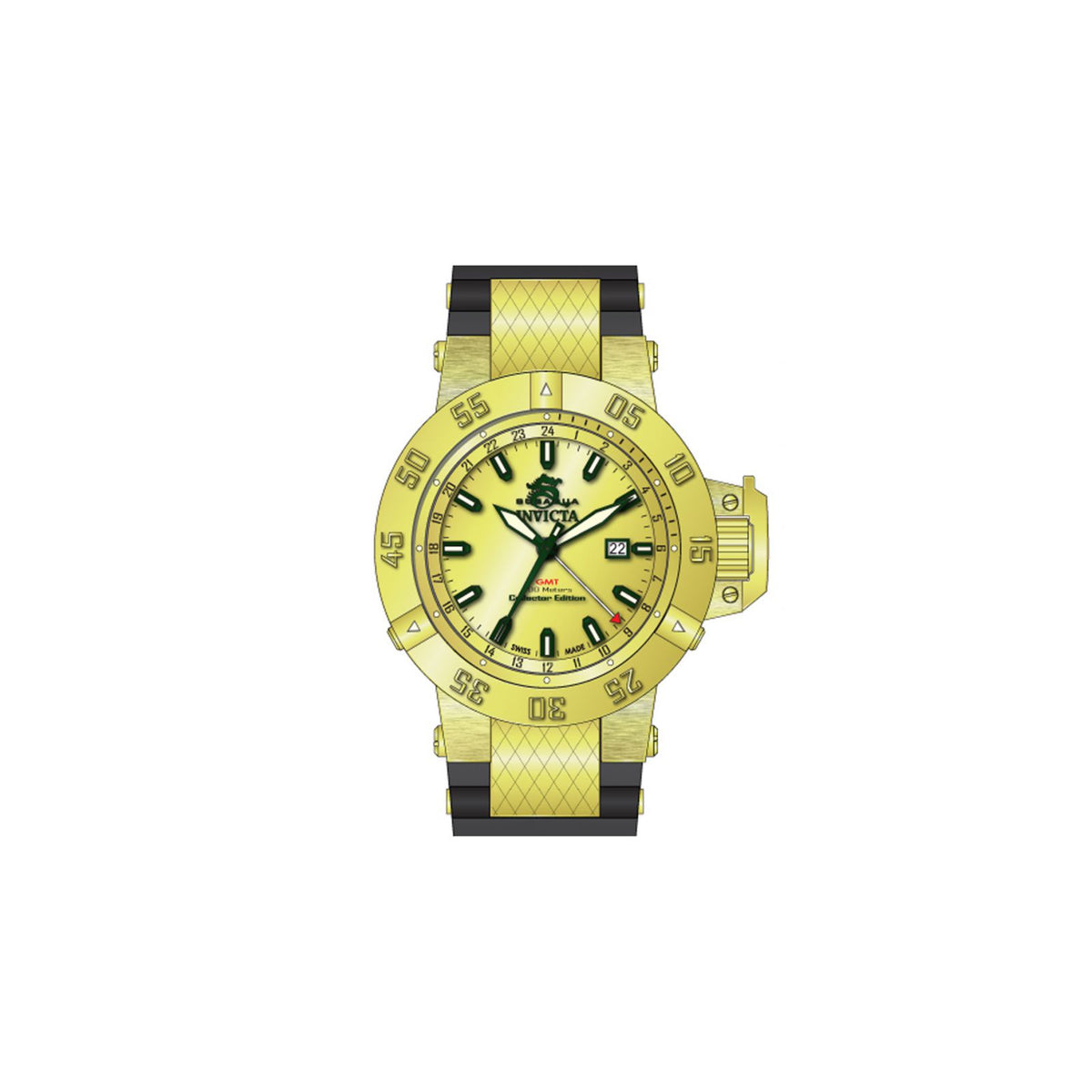 RELOJ  PARA HOMBRE INVICTA SUBAQUA 13921 - ORO NEGRO