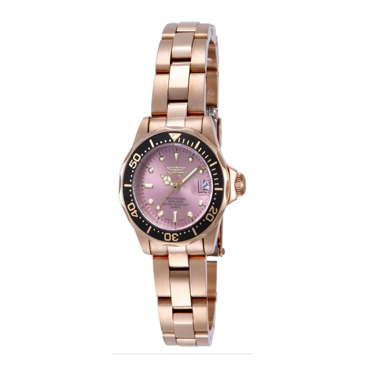 RELOJ  PARA MUJER INVICTA PRO DIVER 14100 - ORO ROSA