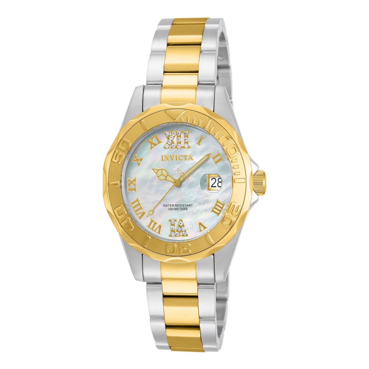 RELOJ  PARA MUJER INVICTA PRO DIVER 14353 - ACERO, ORO