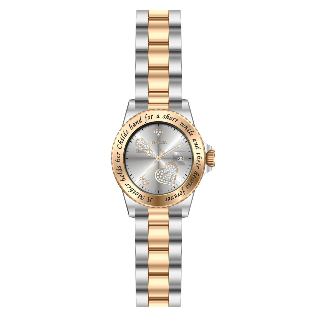 RELOJ  PARA MUJER INVICTA ANGEL 14731 - ORO ROSA, ACERO