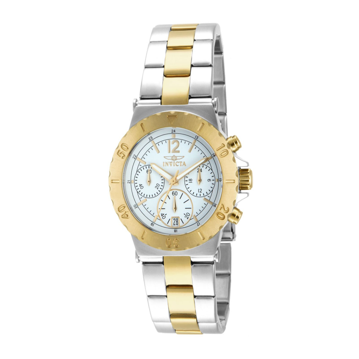 RELOJ CLÁSICO PARA MUJER INVICTA SPECIALTY 14855 - ACERO, ORO