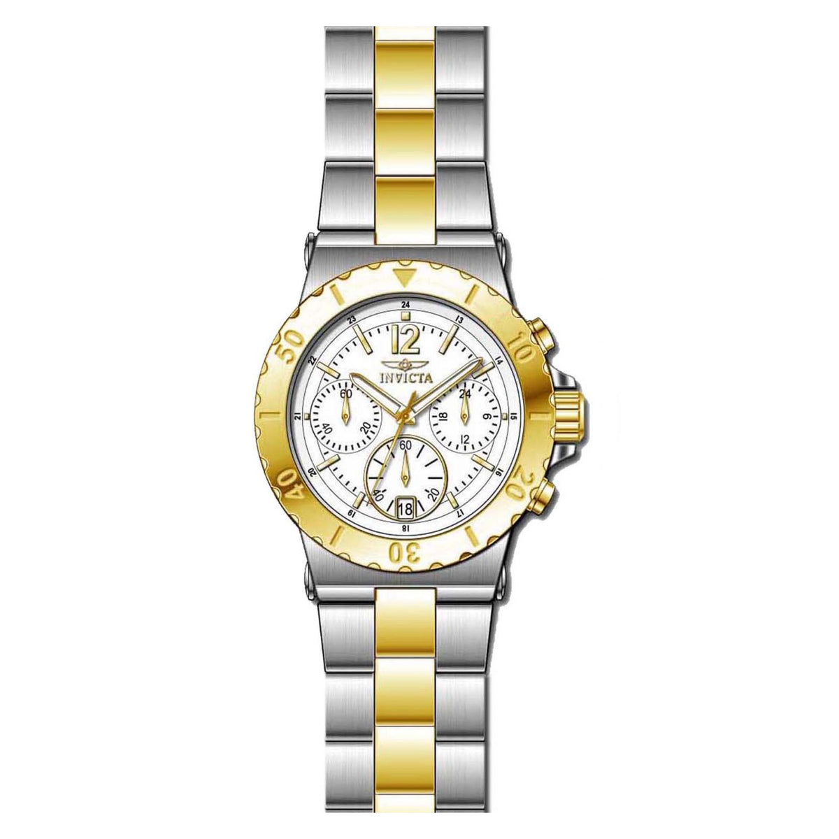 RELOJ CLÁSICO PARA MUJER INVICTA SPECIALTY 14855 - ACERO, ORO