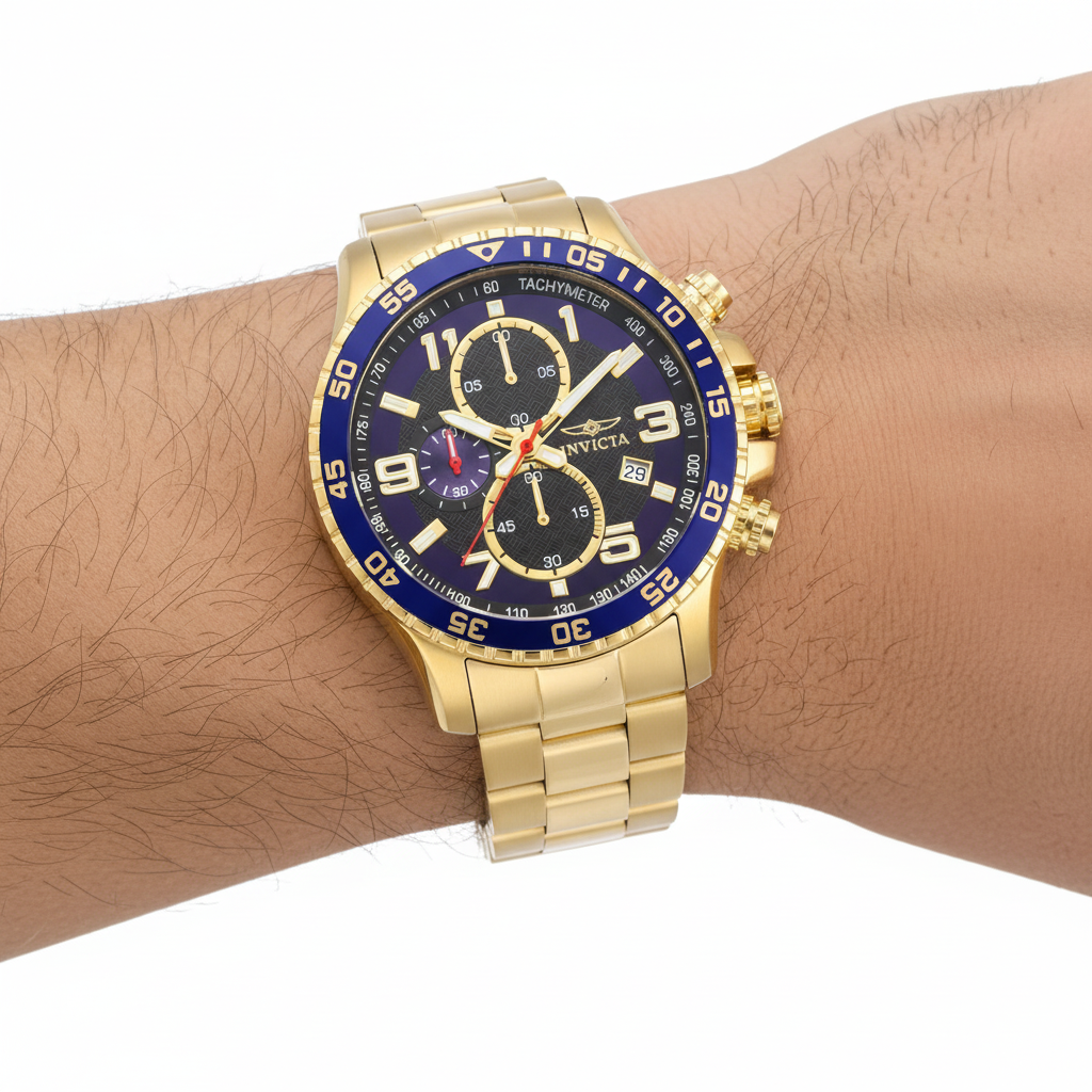 RELOJ CLÁSICO PARA HOMBRE INVICTA SPECIALTY 14878 - DORADO