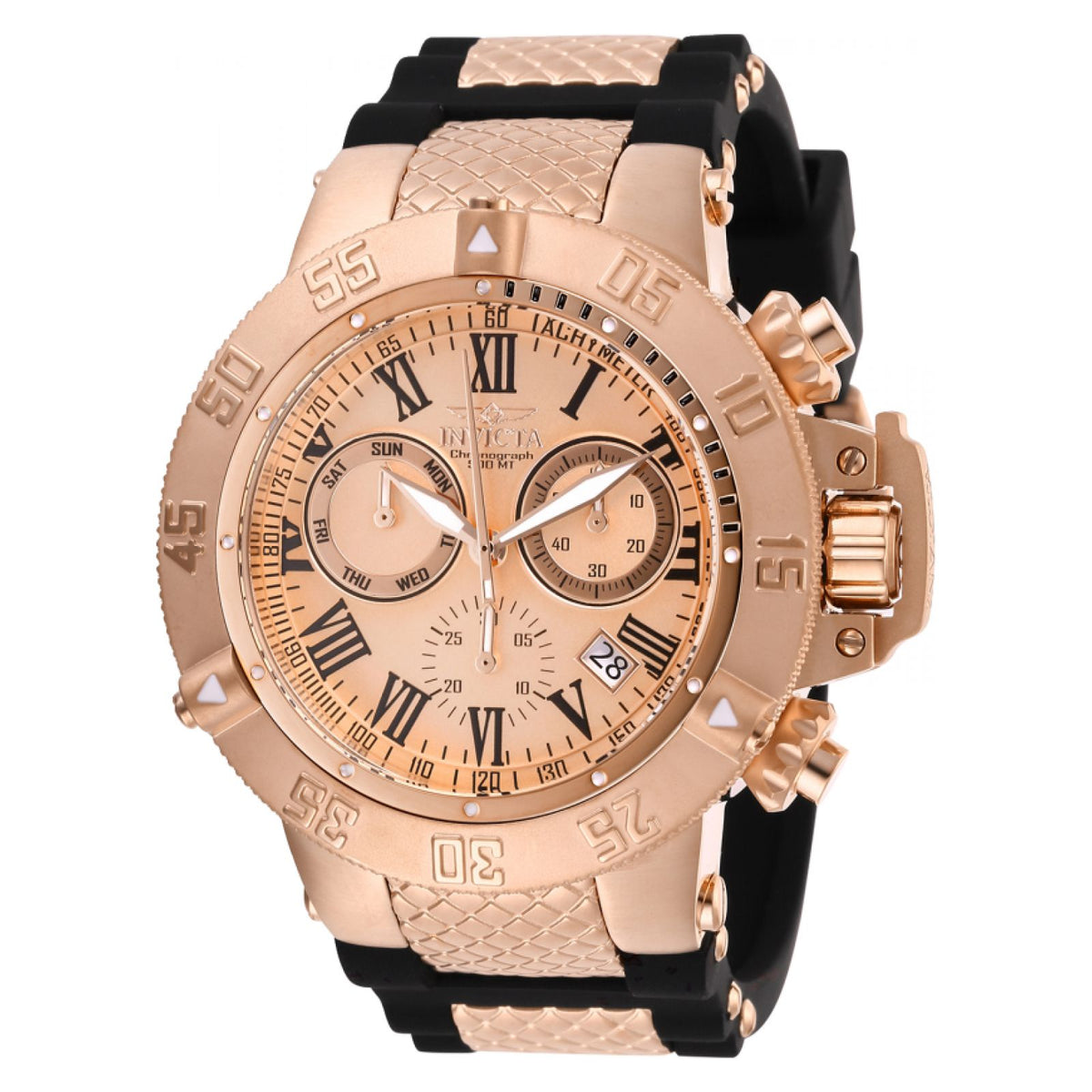 RELOJ DEPORTIVO PARA HOMBRE INVICTA SUBAQUA 16873 - NEGRO, ORO ROSA