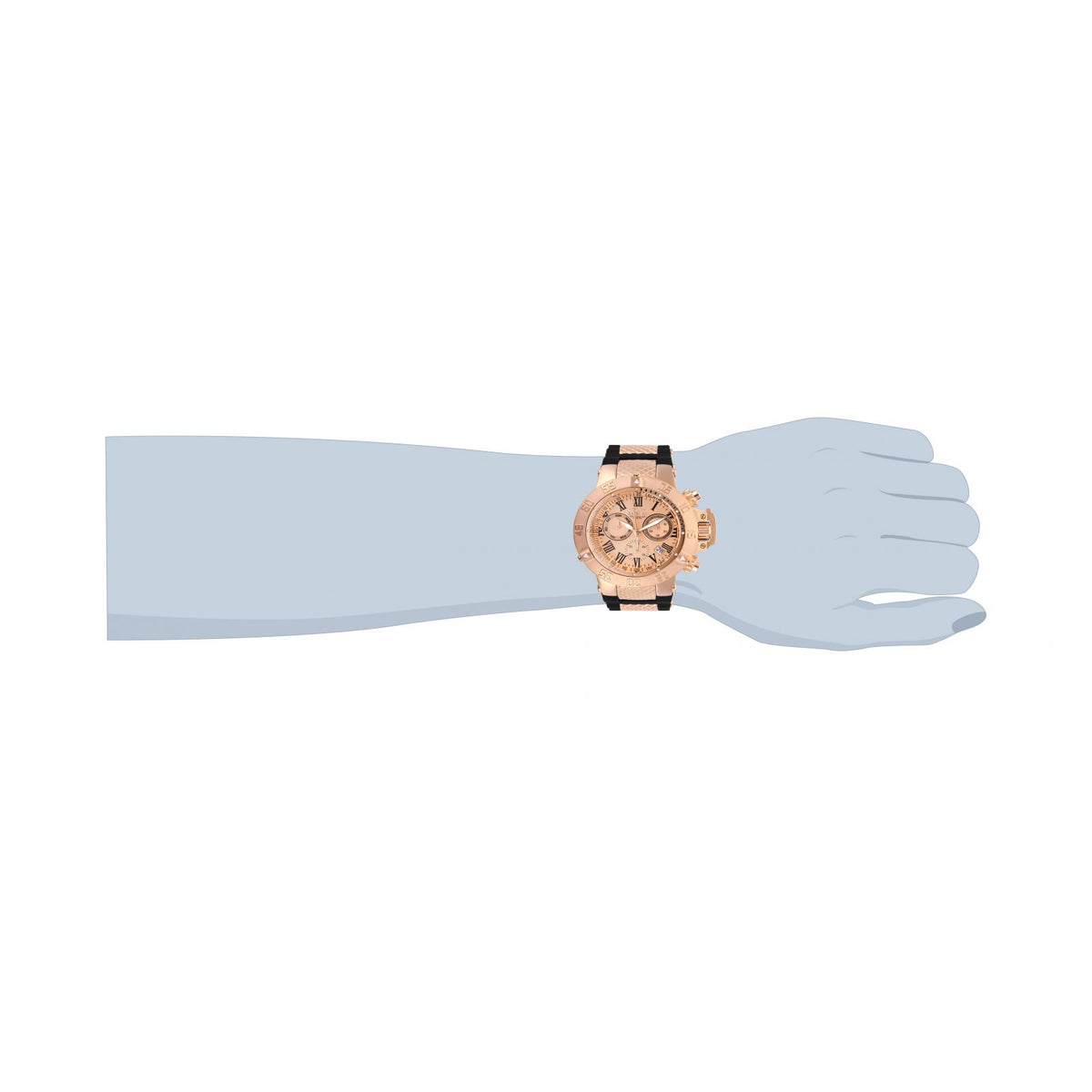 RELOJ DEPORTIVO PARA HOMBRE INVICTA SUBAQUA 16873 - NEGRO, ORO ROSA
