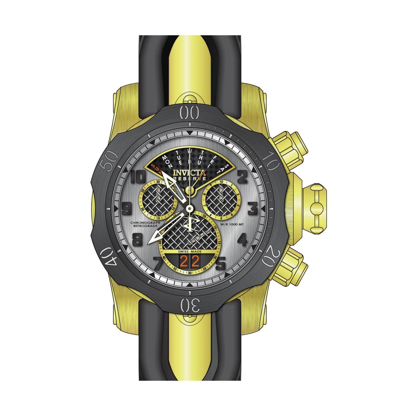 RELOJ  PARA HOMBRE INVICTA VENOM 16311 - ORO NEGRO