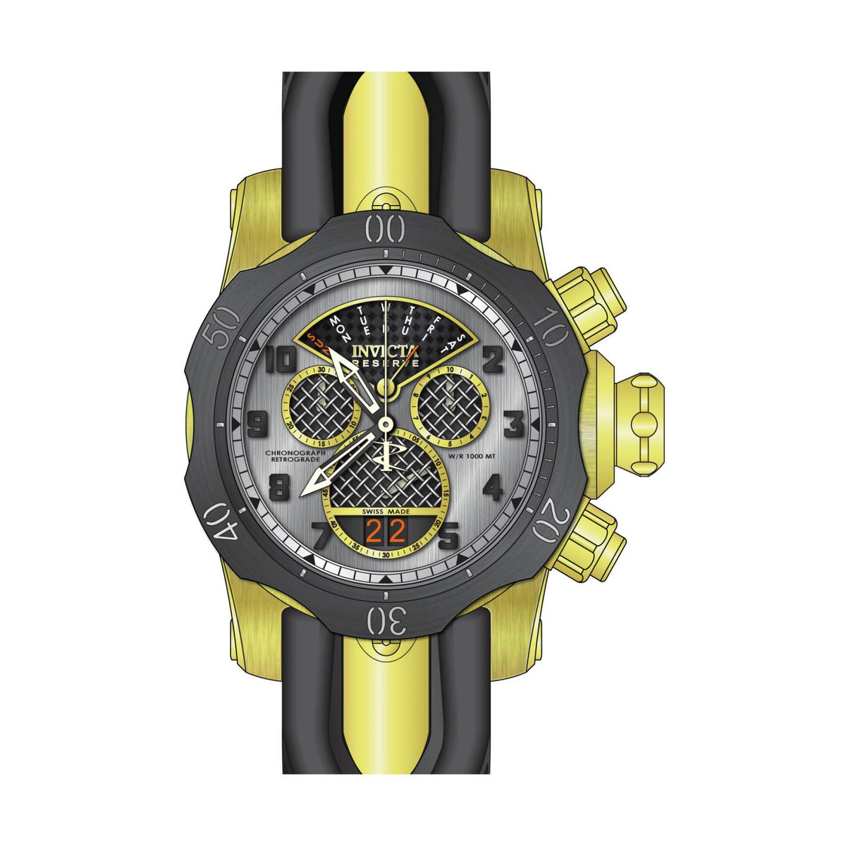 RELOJ  PARA HOMBRE INVICTA VENOM 16311 - ORO NEGRO